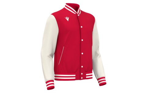 FCT - FIDDLE VARSITY COLLEGE JACKET RED/OFFWHT