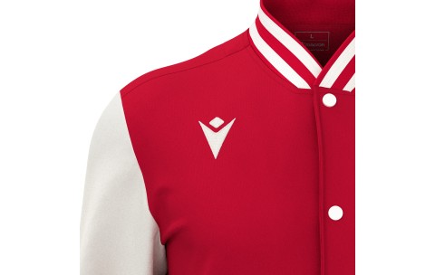 FCT - FIDDLE VARSITY COLLEGE JACKET RED/OFFWHT