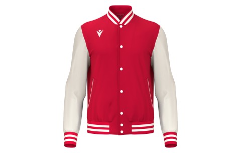 FCT - FIDDLE VARSITY COLLEGE JACKET RED/OFFWHT
