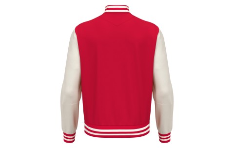 FCT - FIDDLE VARSITY COLLEGE JACKET RED/OFFWHT