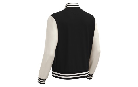 FCT - FIDDLE VARSITY COLLEGE JACKET BLK/OFFWHT